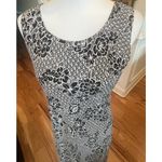 Charter Club  Black & White Floral 100% Silk Maxi Dress - 14 Photo 3