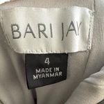 Bari Jay Velvet Silver Gray Strapless Bridesmaid Maxi Dress Size 4 Photo 1