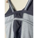 Lululemon Push Your Limits Tank Top Heathered Gray White 6 Yoga Run Shelf Bra Photo 5