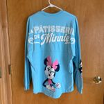 Disney  Spirit Jersey Minnie Mouse La Patisserie De Minnie Light Blue Shirt Top Photo 5