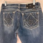 Miss Me JP5129 Boot Cut Fleur De Lis Embellished Jeans Size 30 Photo 2