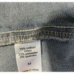Maurice's  distressed blue denim Stretch Vest Women medium sleeveless pockets Photo 3