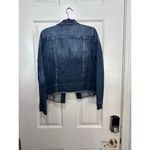 Kut From The Kloth  Women's Blue Helena Raw Hem Jean Jacket Size Large Photo 4