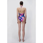 Jonathan Simkhai Judite Watercolor‎ One Piece Cut Out Bathing Suit Size Small Photo 2