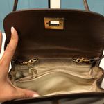 Bachamel bronze ‎ gold crossbody bag 9” x 7” women’s purse brown Photo 5