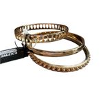 EXPRESS  Gold Bangle Trio Photo 2
