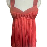 Black Halo  Dark Orange Silk Bustier-style Top Size Medium Photo 0