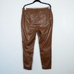 Baccini New Brown Faux Leather High Rise Skinny Pants Size 14 Photo 3