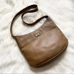 The Sak Tan Genuine Leather Bucket Shoulder Hobo Shoulder Bag Lined Photo 0