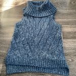 Kensie  Cropped Knitted Chunky Sweater with hood/turtle Neck Women’s Sz S Photo 1
