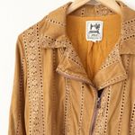 Jaase | Jodi Moto Biker Style Jacket Asymmetrical Zip Embroidered | Medium Photo 2