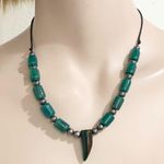 Green Gemstone Bead Tooth Photo 2