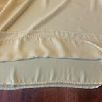 Vince Camuto Blouse 1X Yellow V-Neck Smocked Cuff Sheer Puffy Long Sleeves Photo 4