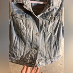 Old Navy Denim Vest, Button Closure, light wash from Photo 1