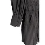 & Other Stories & OTHER STORIES Smocked-Neck Mini Dress Size 8 Black Long Sleeve Photo 9