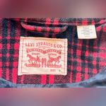 Levi's Levi’s Women’s Plaid Cabin Cinch Waist Jacket Red Black Size Small 💛 Photo 11