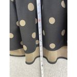 ZARA  Women's Blouse Short Sleeve Polka Dot Peplum Black Brown Size Medium Photo 4