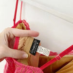 Cosabella Vintage Y2K Lace Midi Slip Dress Punch Pink Size M Photo 9