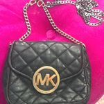 Michael Kors MK black Quilted Leather Crossbody  Photo 0