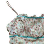 Vintage Y2K Whimsy Fairy Butterfly Tired Milkmaid Slip Midi Dress Size 6 Blue Photo 4