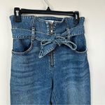 Reformation  Jeans Womens 28 Yasmin Belted High Rise Straight Leg Blue Denim Photo 4