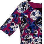 Kasper Floral Tie Waist Midi Dress Size 6 Pink Blue Gray Career Casual Feminine Photo 12