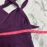 Burberry  silk babydoll dress purple Sz 38 Photo 5