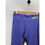 Nike  Pro Purple Base Layer Caprim Pants Cropped Compression Womens Size Medium Photo 4