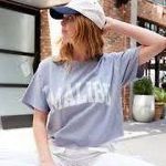 John Galt Pacsun Blue Malibu Crop Too Photo 2