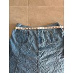 Liz Claiborne Vintage Denim Skirt Womens Size 14P Flare Western Boho Festival Photo 7