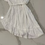 Amiani NWT Asymmetrical Ruffle Sleeve Tie Front SwimSuit CoverUp Womens XL White Photo 7