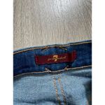 7 For All Mankind Women's Lattice Pocket Culotte Jean In Authentic Washed Indigo Photo 3