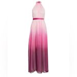 JONATHAN SIMKHAI Ombré Halter‎ Maxi Dress Pink Size Small Photo 2