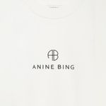 ANINE BING  Jaci Sweatshirt Monogram Ivory Size M NEW Photo 3
