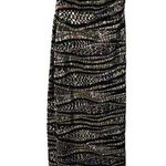 La Femme 21155 Fitted Maxi Gold & Black Strapless Gown Photo 0