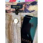 Rare Brand New Escada Munich 1978 Swarovski Crystals Skinny Jeans Size: 32 US 0 Brown Photo 6