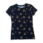 L'Agence  Ressi Queen Bee T-Shirt Short Sleeve Black Women's Size XS Photo 1