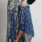 Free People Show You Off Boho High Low Hippie Maxi Asymmetrical Skirt Photo 0