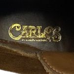 NWOT ~ CARLOS SANTANA Embroidered Suede LEATHER Cowboy Boots Booties ~ Women's 8 Brown Photo 9