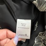 Metaphor Women Sleeveless Halter Black Floral Chiffon Top Blouse Size Medium Photo 7