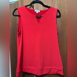 Calvin Klein Red Sleeveless Women's Top Photo 0