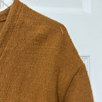 Madewell Texture and Thread Brown Cedar faux wrap top long sleeve small Photo 2