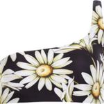 Agua Bendita ππ Roma Moss Bikini Top ~ Black Floral Print XL NWT Photo 8