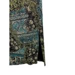 Notations  Petite Stretch Midi Skirt PM Multicolor Floral Paisley Pattern Rayon P Photo 2