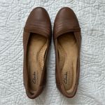 Clarks  Women's Sara Erin Ballet Flat - Tan Leather Size 7 Photo 5