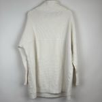 Free People  Ottoman Slouchy Mock Neck Tunic Sweater in White Size Small Photo 6