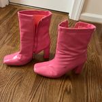 These Three Boutique Light Pink Leather Booties Photo 2