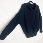 Exlura  Pullover Black Chunky Knit Sweater Size S/M Photo 4
