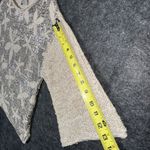 D. EXTERIOR Made in Italy Silver Metallic Floral Sparkle Knit Top Sweater Size M Size M Photo 4
