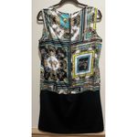 Madison Floral/Butterfly Sleeveless Sheath Dress Size Large ~ Black, Gold, White Black Photo 3
